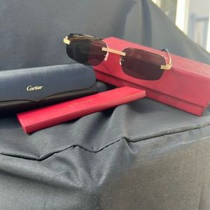 Cartier sunglasses never worn.  Proof of purchase included